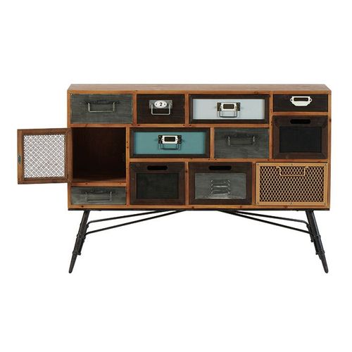 Commode D'apothicaire 11 Tiroirs 1 Porte Lamphun