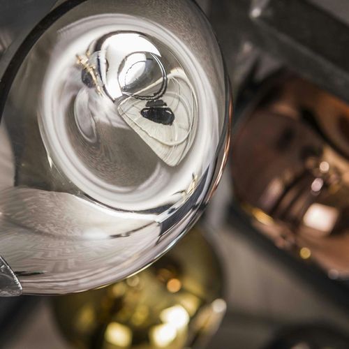 Lampadaire D'angle 5 Abat-jour En Verre Déformé Niagara