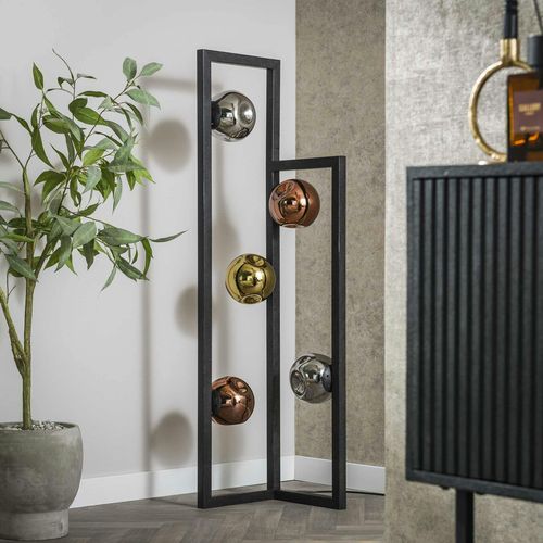 Lampadaire D'angle 5 Abat-jour En Verre Déformé Niagara