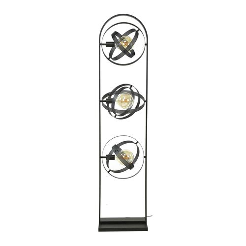 Lampadaire Salon 3 Anneaux Métalliques Tribeca