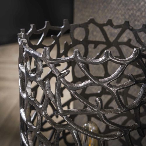 Lampadaire Décoratif En Métal Effet Toile H 122 Cm Ralf