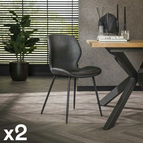 Chaise Grise (lot De 2) Melbourne