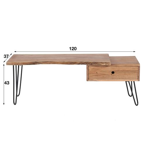 Meuble TV Scandinave Bois Massif Melbourne