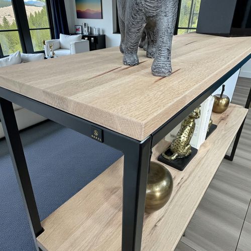 Console En Chêne Massif Blanc Palerme