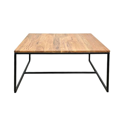 Table Basse Carrée En Chêne Massif Huilé 100 X 100 Palerme