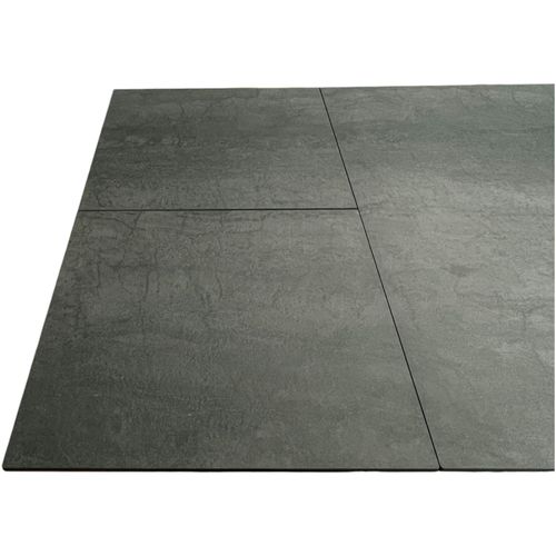 Table Haute En Céramique Extensible Effet Ardoise 160-270 Cm Lombardie