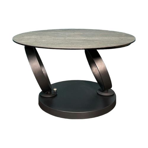 Table Basse Pivotante En Céramique Anthracite Lombardie
