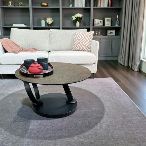 Table Basse Pivotante En Céramique Bronze Lombardie