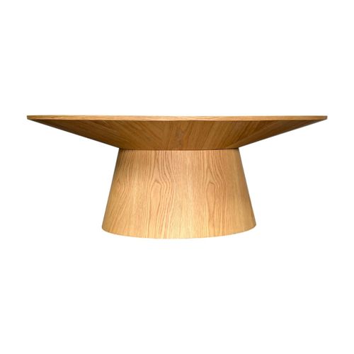 Table Basse Ovale En Bois Clair 120 Cm Venetie