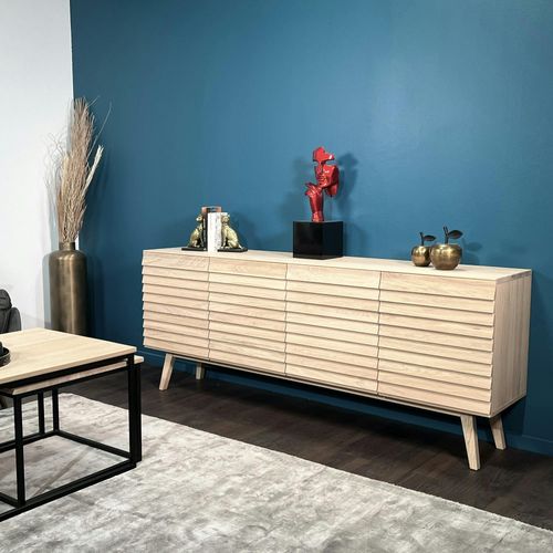 Buffet En Bois De Chêne Blanc (4 Portes) Cologne