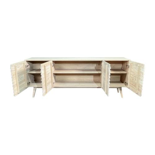 Buffet En Bois De Chêne Blanc (4 Portes) Cologne