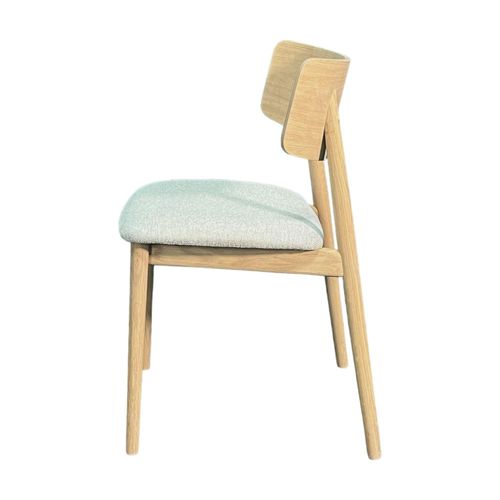 Chaise En Bois Moderne (finition Chêne Blanc) Cologne
