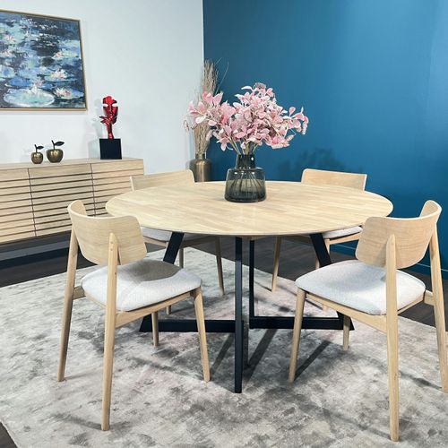 Chaise En Bois Moderne (finition Chêne Blanc) Cologne