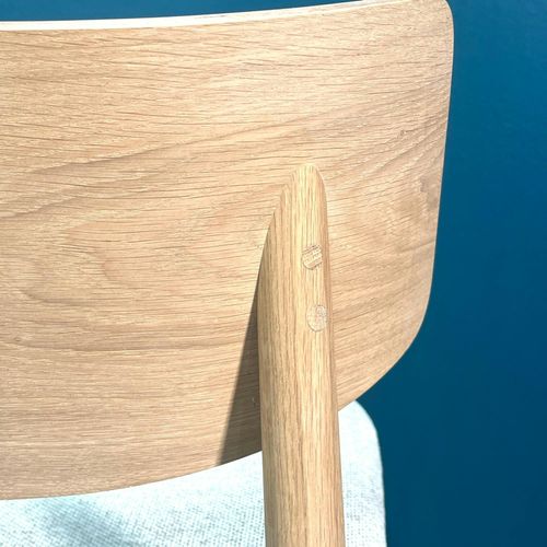 Chaise En Bois Moderne (finition Chêne Blanc) Cologne