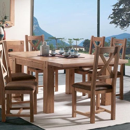 Table De Repas Carrée Chêne Massif 140 Cm Fjord