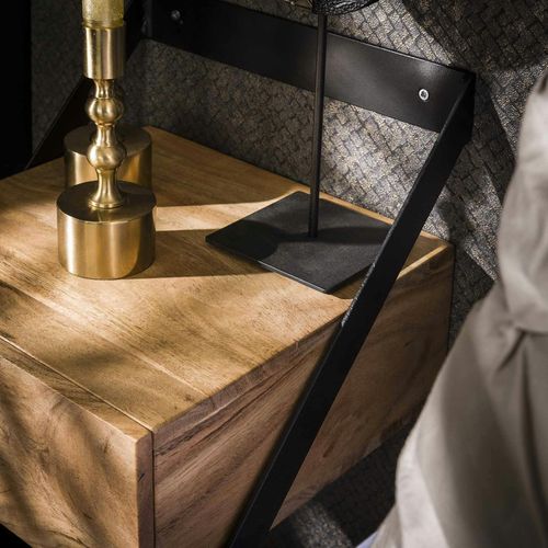 Table De Chevet Murale Xs En Bois D'acacia (lot De 2) Melbourne