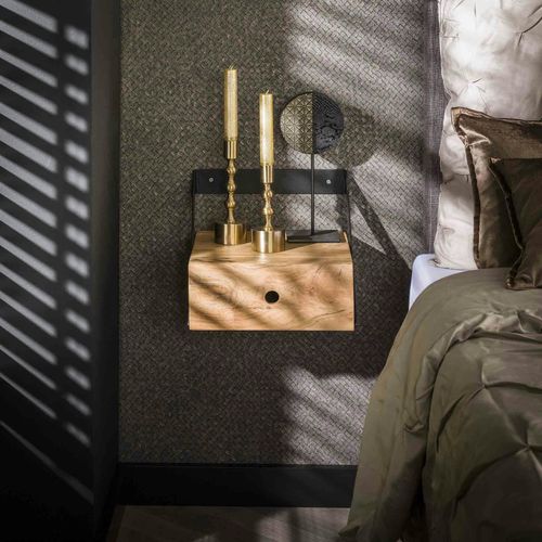 Table De Chevet Murale Xs En Bois D'acacia (lot De 2) Melbourne