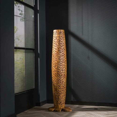 Lampadaire En Bois De Teck Recyclé 145 Cm Java