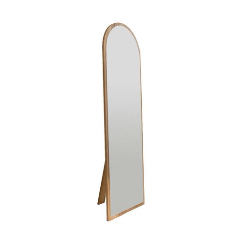 Miroir Plein Pied Moderne Ovale Effet Bois Noyer, 160 Cm Cody