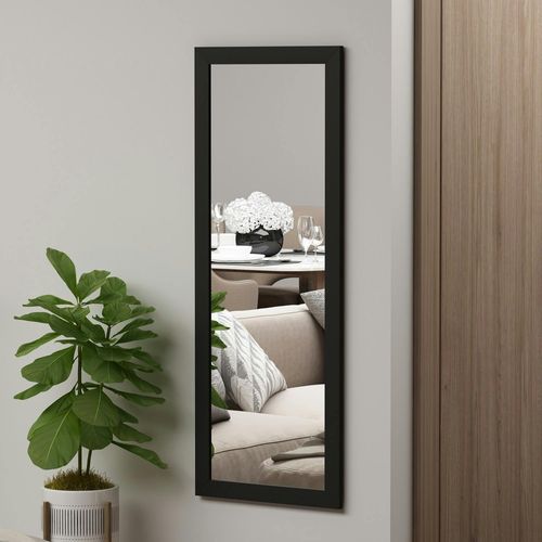 Miroir Rectangulaire Mural Avec Cadre Noir 105 Cm Cody