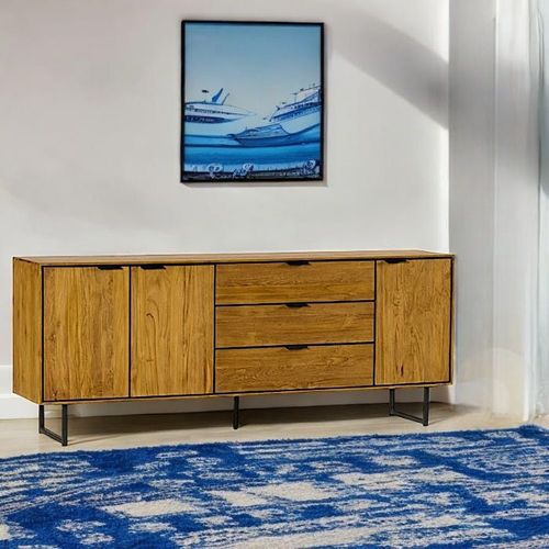 Buffet En Teck Recyclé 3 Portes Depok