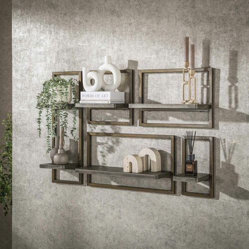 Etagère Murale De Salon Style Vintage (ensemble De 5) Ralf