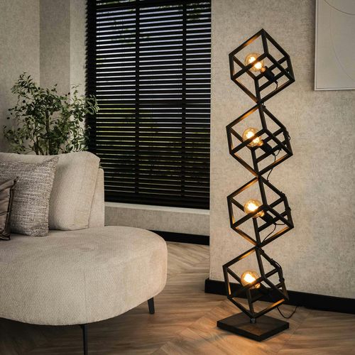 Lampadaire Design Avec Cubes En Métal Ralf