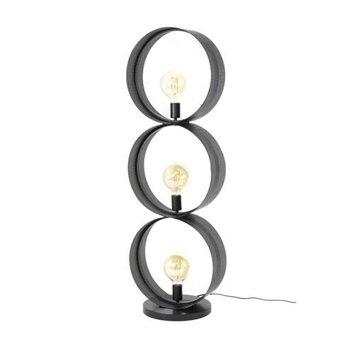 Lampadaire Design 3 Anneaux En Métal Perforé Ralf