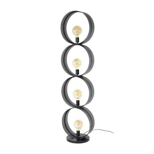 Lampadaire Design 4 Anneaux En Métal Perforé Ralf