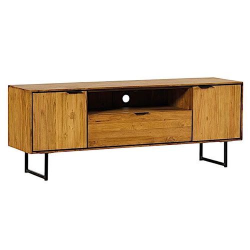 Meuble TV En Bois De Teck Recyclé Avec Rangement Depok