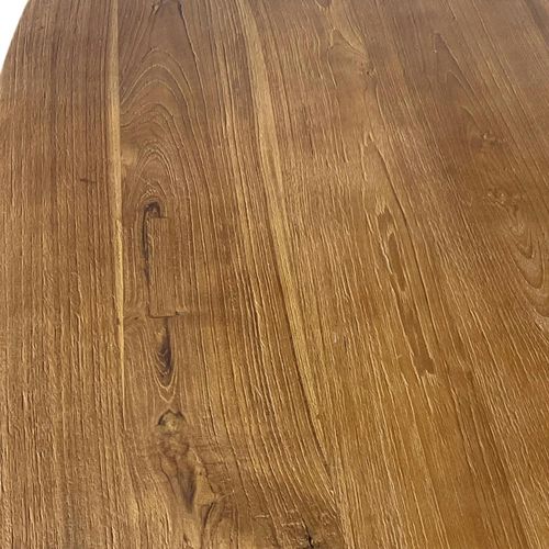 Table à Manger Ovale En Bois De Teck Recyclé 220 Cm Ontario