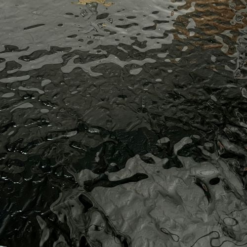 Table Ronde En Verre Ondulé Noir Ø 145 Cm Ligurie