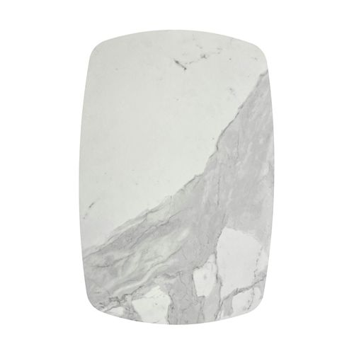 Plateau Tournant Apéritif En Céramique Blanche Marbrée Lombardie