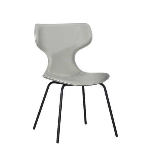 Chaise Beige Avec Dossier En T, Revêtement Nettoyable (lot De 2) Lombardie