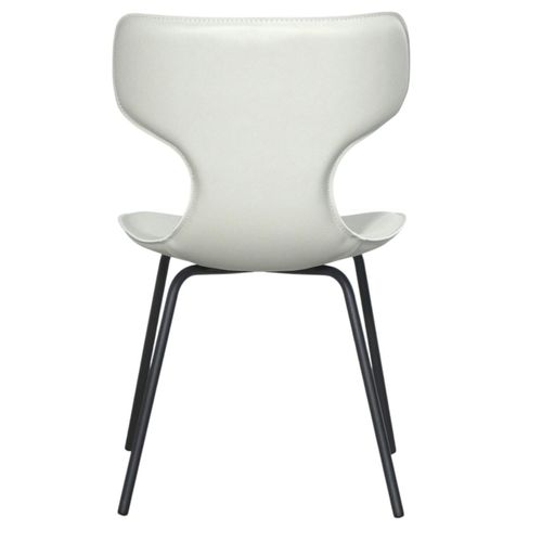 Chaise Beige Avec Dossier En T, Revêtement Nettoyable (lot De 2) Lombardie