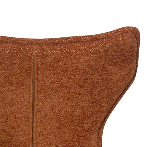 Chaise Terracotta Pivotante En Velours Avec Passepoil (lot De 2) Lombardie