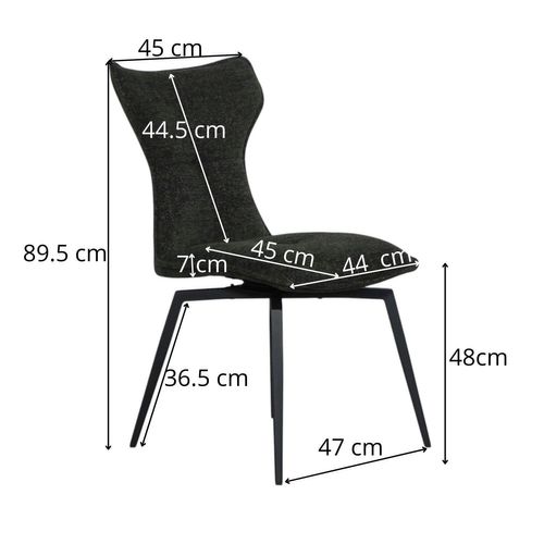 Chaise Verte Pivotante En Velours Avec Passepoil (lot De 2) Lombardie