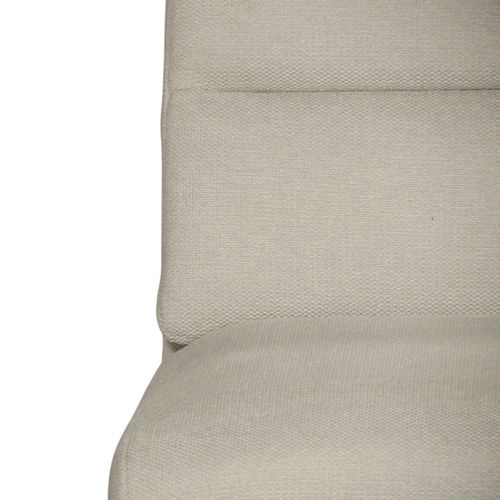 Chaise à Dossier Haut En Tissu Beige (lot De 2) Lombardie