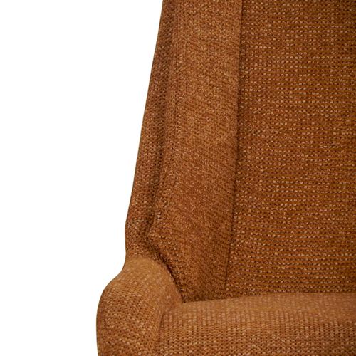 Chaise Terracotta Pivotante En Velours Texturé (lot De 2) Iena