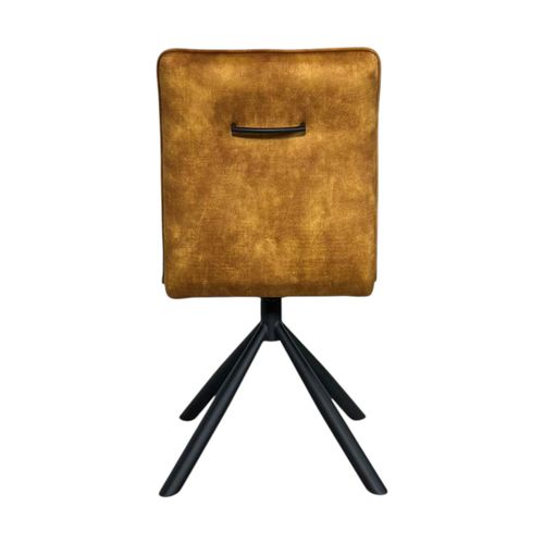 Chaise Rotative Tissu Moutarde (lot De 2) Iena