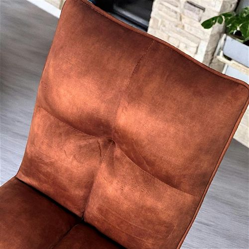 Chaise Rotative Tissu Rouille (lot De 2) Iena