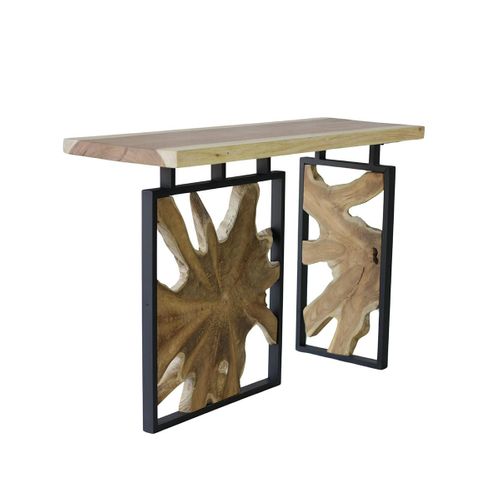 Console Pieds Racine De Teck Design Arizona