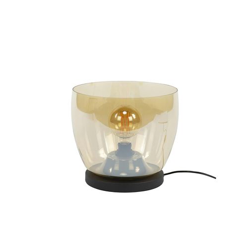Lampe De Salon Moderne Avec Vasque En Verre Ambré 27 Cm Niagara