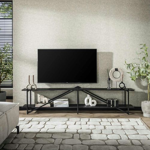 Banc TV Moderne 2 Niveaux 220 Cm Ralf