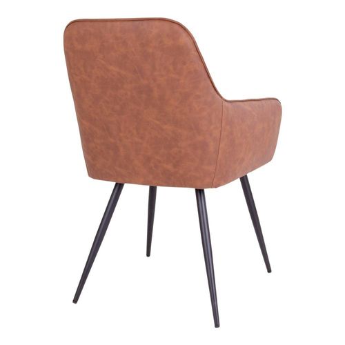 Fauteuil De Table Marron Vintage (lot De 2) Savone