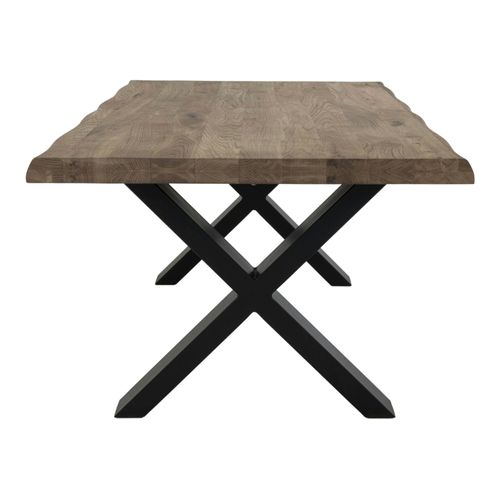 Table Basse En Bois De Chêne Brun Avec Bordures Naturelles Savone
