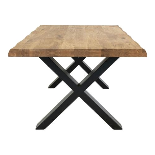 Table Basse En Bois De Chêne Blond Avec Bordures Naturelles Savone