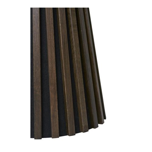 Bout De Canapé Rond En Chêne Brun Avec Piètement Baguette Ø40 Cm Amsterdam