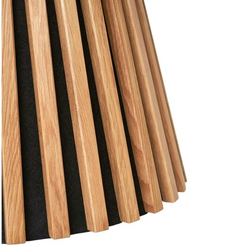 Table Basse Ronde En Chêne Clair Avec Piètement Baguette Ø70 Cm Amsterdam