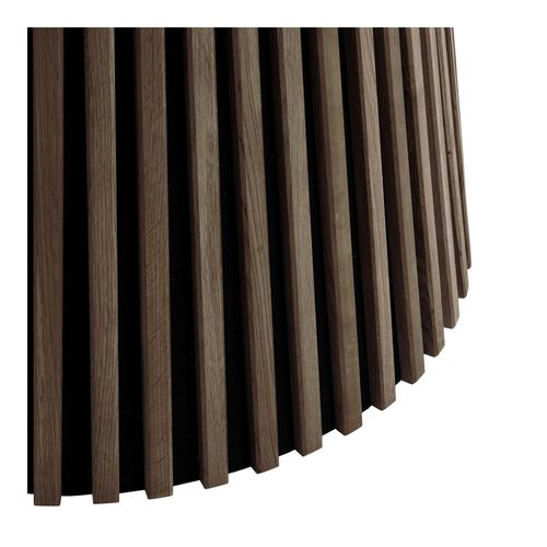 Table Ronde En Chêne Brun Avec Piètement Baguette Ø140 Cm Amsterdam